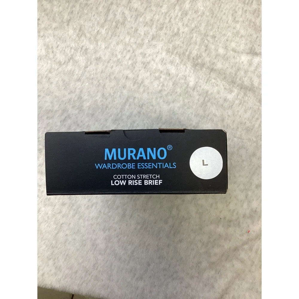 Murano Wardrobe Essentials Mens Cotton Stretch Low Rise Brief 3-Pack Size Large